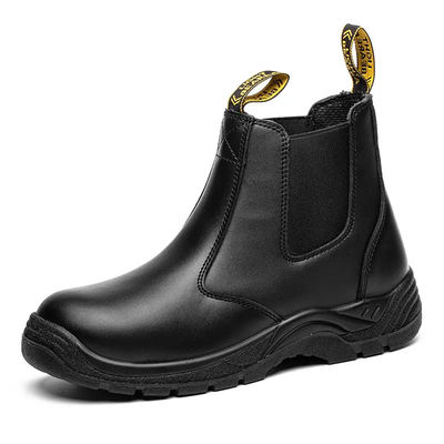 comprare Scarpe da lavoro in pelle, in acciaio, in gomma, resistenti allo slittamento, di pelle liscia S3 online manufacture