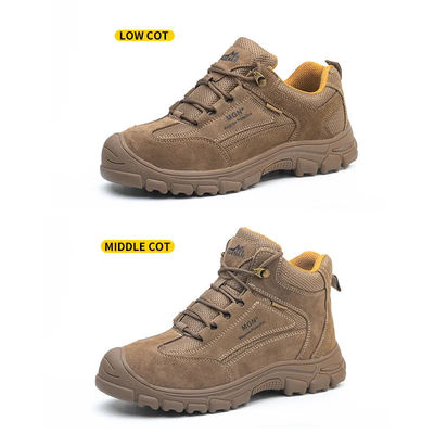 comprare Scarpe da lavoro da uomo marrone con piastra Kevlar online manufacture