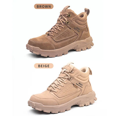 comprare Calzature di sicurezza di saldatura a piastra di Kevlar Scarpe da lavoro di sicurezza marroni Scarpe da lavoro di acciaio online manufacture