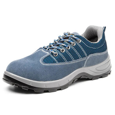 comprare Comfort Scarpe da sicurezza in pelle originale, Scarpe da lavoro sportive blu per uomini online manufacture