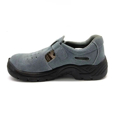 comprare Calzature di sicurezza da uomo in pelle suede con orlo in acciaio e piastra in acciaio online manufacture