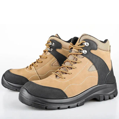 comprare Scarpe da lavoro con cappuccio in acciaio giallo per uomini Nubuck per inverno online manufacture