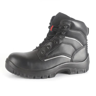 comprare Stivali da mezza ginocchio neri Stivali da miniera in acciaio resistenti allo scivolamento personalizzati online manufacture