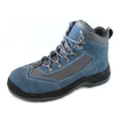 comprare S1P Scarpe da piedi industriali in acciaio anti-impatto resistenti al foramento Stivali da lavoro blu online manufacture