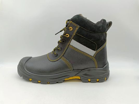 comprare Scarpe da lavoro a ghiaccio resistenti all'inverno Isolate Scarpe da lavoro in pelle marrone Scarpe da piedi in acciaio per uomini online manufacture