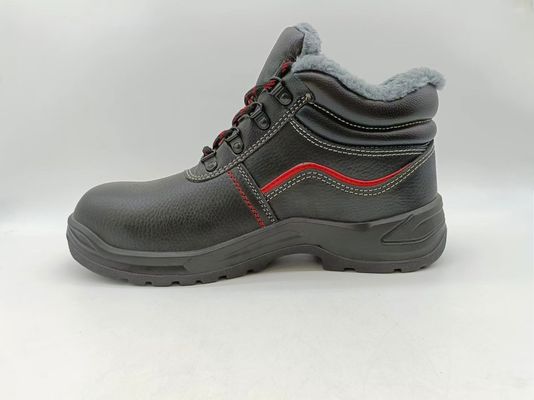 comprare Anti-perforazione Scarpe invernali con capo alto in pelle nera Scarpe resistenti allo slittamento durevoli online manufacture