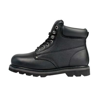 comprare Stivali di pelle di mucca nera resistenti all'olio Goodyear Stivali da lavoro unisex online manufacture