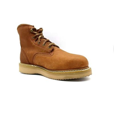 comprare Stivali da lavoro da uomo con suola piatta con punta alta e punta rotonda Stivali da piedi in acciaio stile vintage britannico online manufacture