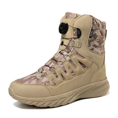 comprare Stivali militari tattici a punta d'acciaio Unisex Impermeabili Deserto Stivali da escursione Esplorazione all'aperto online manufacture