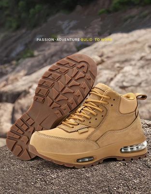 comprare Stivali da lavoro di sicurezza con cuscino d'aria in tessuto khaki Oxford per la massima protezione online manufacture