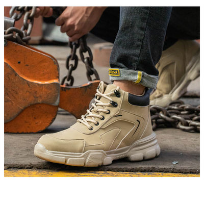comprare Calzature di sicurezza a suola intermedia in Kevlar Scarpe da lavoro in cuoio in microfibra con punta di acciaio e suola di gomma online manufacture