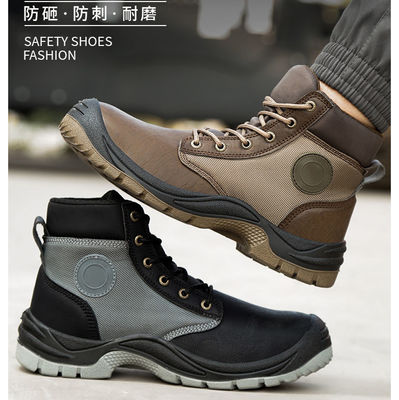 comprare Iniezione PU Stivali da lavoro da uomo con suola centrale in kevlar e design in pelle in microfibra online manufacture