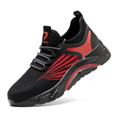 comprare Color Summer Flying Knit Industrial Work Boots Kevlar Steel Toe Shoes online manufacture