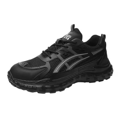 comprare Scarpe da lavoro con punta in acciaio anti-schiacciamento, suola intermedia in Kevlar e tomaia in maglia volante in PU traspirante online manufacture
