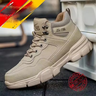 comprare Giubbotti da lavoro da lavoro in cuoio da uomo in microfibra con suola in EVA e dita in acciaio online manufacture