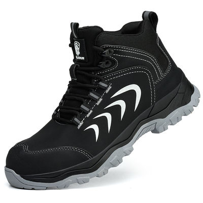 comprare Breathable Durable Impact Resistant Security Work Boots with Steel Toe and Kevlar Midsole online manufacture