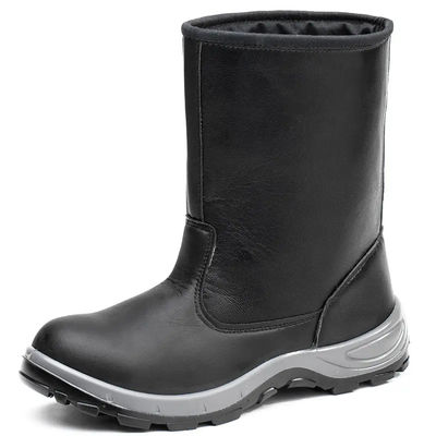 Scarpe da lavoro da lavoro a taglio alto nero per uomini calzature da saldatura di sicurezza con orlo in acciaio
