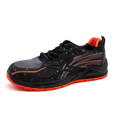 Calzature da ginnastica Flyknit Nere Resistenti allo slittamento Uomini Calzature da atletica in acciaio