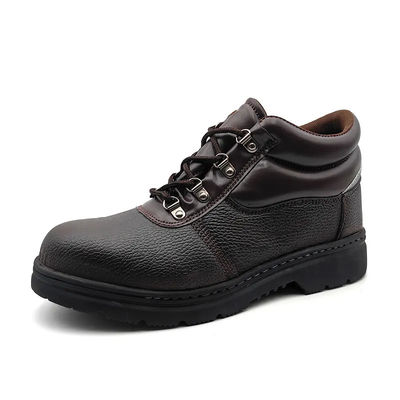 Scarpe di sicurezza marroni anti-foratura Scarpe da piedi di ferro resistenti Anti-smash