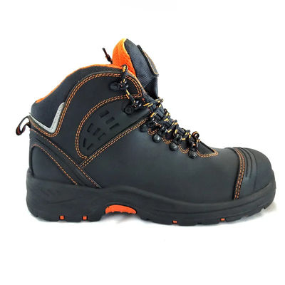 Nubuck Leather S3 Calzature di sicurezza per uomini Scarpe impermeabili per caviglie