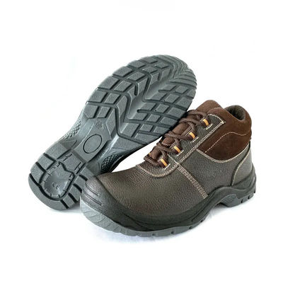 Scarpe da lavoro di sicurezza in acciaio nero Scarpe da lavoro in acciaio in pelle unisex Scarpe da lavoro ESD