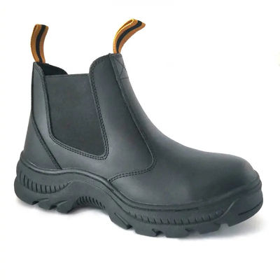 No Lace Calzature di sicurezza Chelsea Unisex Slip On Steel Toe Stivali da lavoro per ingegneri