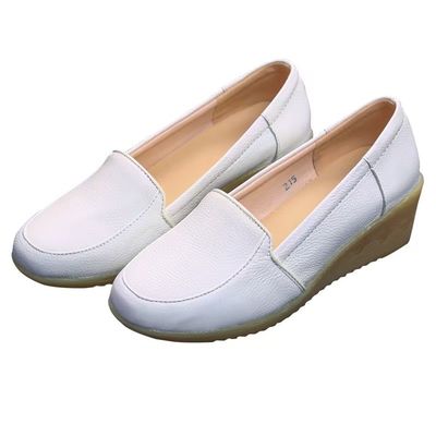 Plus Size White Wedge Heel Scarpe personalizzate Confortevoli scarpe da lavoro ospedaliere