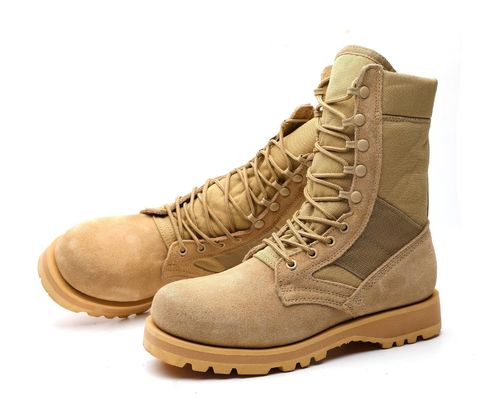 Calzature di sicurezza tattiche Pelle suede Top alto Stivali da lavoro Veloce rivestito per il calore