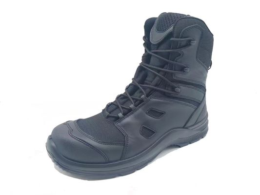 Calzature di sicurezza tattiche Top alto Stivali da trekking all'aperto Premium primo strato di cuoio