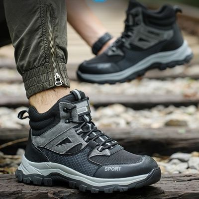 Microfibra pelle di maiale Flying Stitch Safety Work Boots Kevlar Midsole Gomma Sole di lavoro
