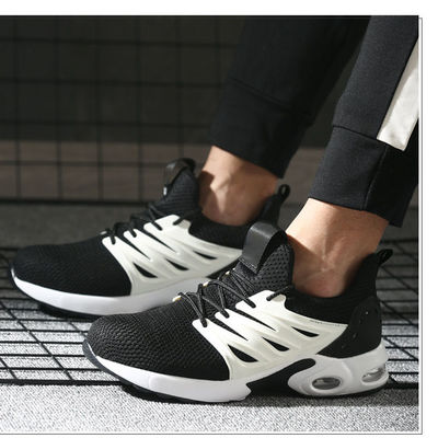 Unisex a maglia volante per lavoro cuscino d'aria suola scarpe di sicurezza industriali