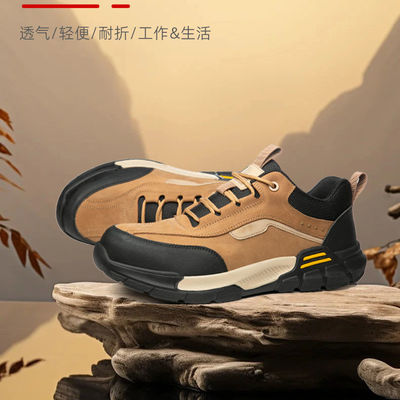 Scarpe elettriche isolanti in pelle di mucca da 10kV con Kevlar e suola di gomma assorbente d'urto