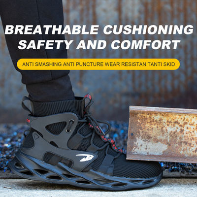 OEM Scarpe da lavoro per la sicurezza Flying Weaving Scarpe di sicurezza Comode Scarpe di sicurezza per uomini e donne
